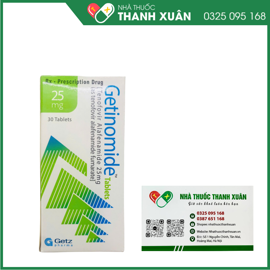 Getinomide Tablets điều trị nhiễm virus viêm gan B mạn tính (HBV)